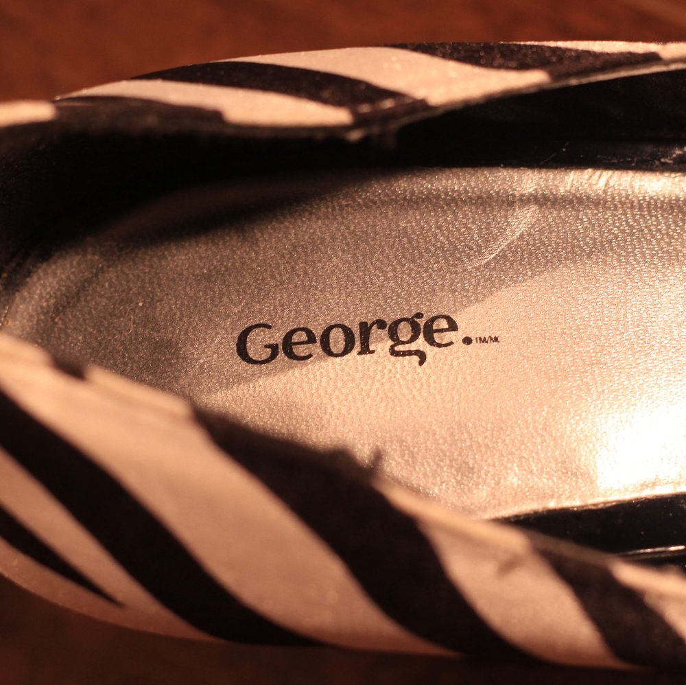 George zebra print heels for women's - Picture 6 of 8
